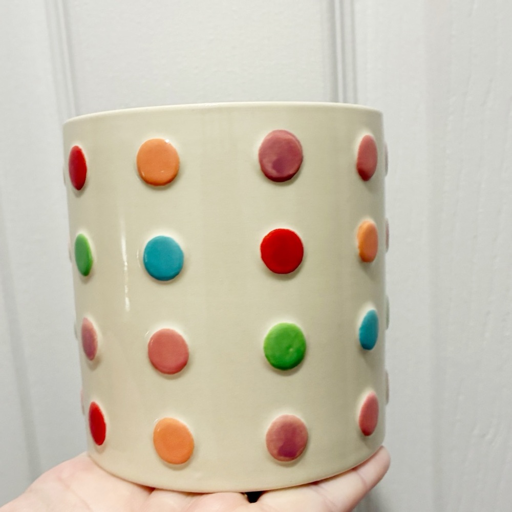 Colorful Polka Dot Candle in Lychee